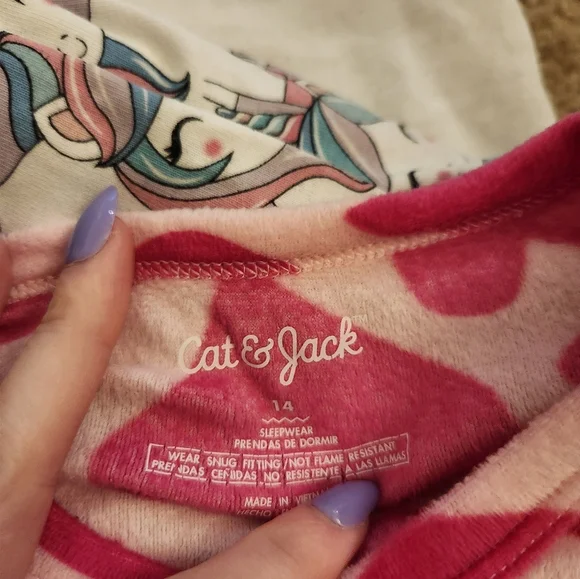 Set Of 3 Childrens Place Girls Pajama Sets Long Sleeve Pants Size 14/16 #G300 - Picture 2 of 4